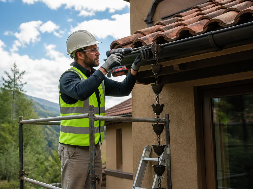 Rain Chain Installation