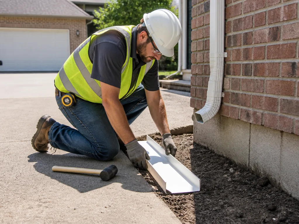 Splash Block Installation