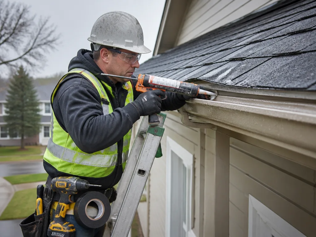 Storm Damage Gutter Repair